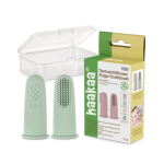 Cepillo de dientes dedal Haakaa tono verde musgo